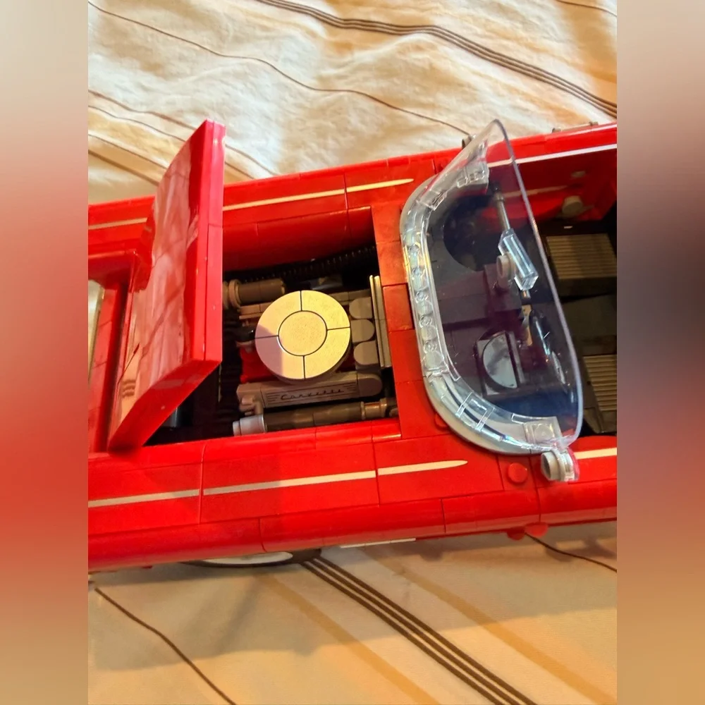 Retired LEGO Icons Red Corvette-with Instruction Book